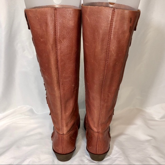 Nine West Blush Rose Leather Boots - Picture 9 of 16
